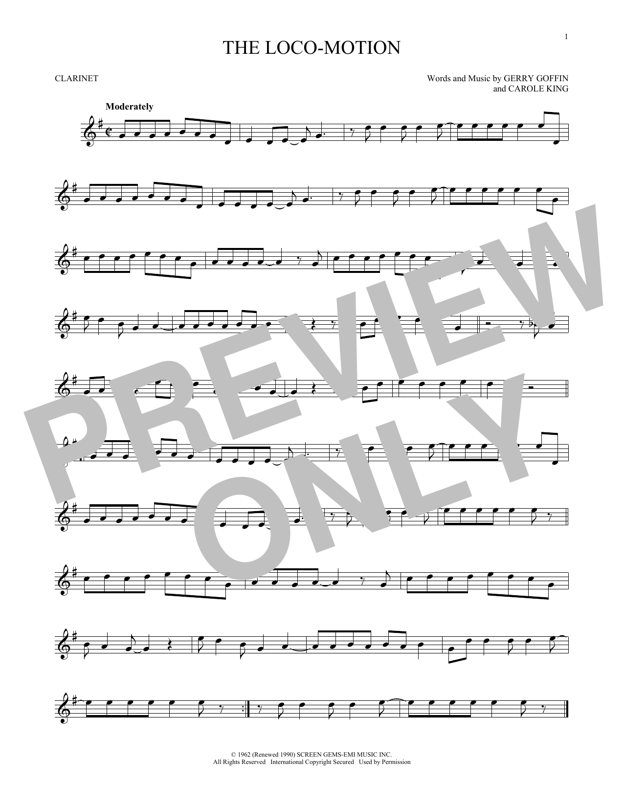 Little Eva The Loco-Motion sheet music notes and chords. Download Printable PDF.