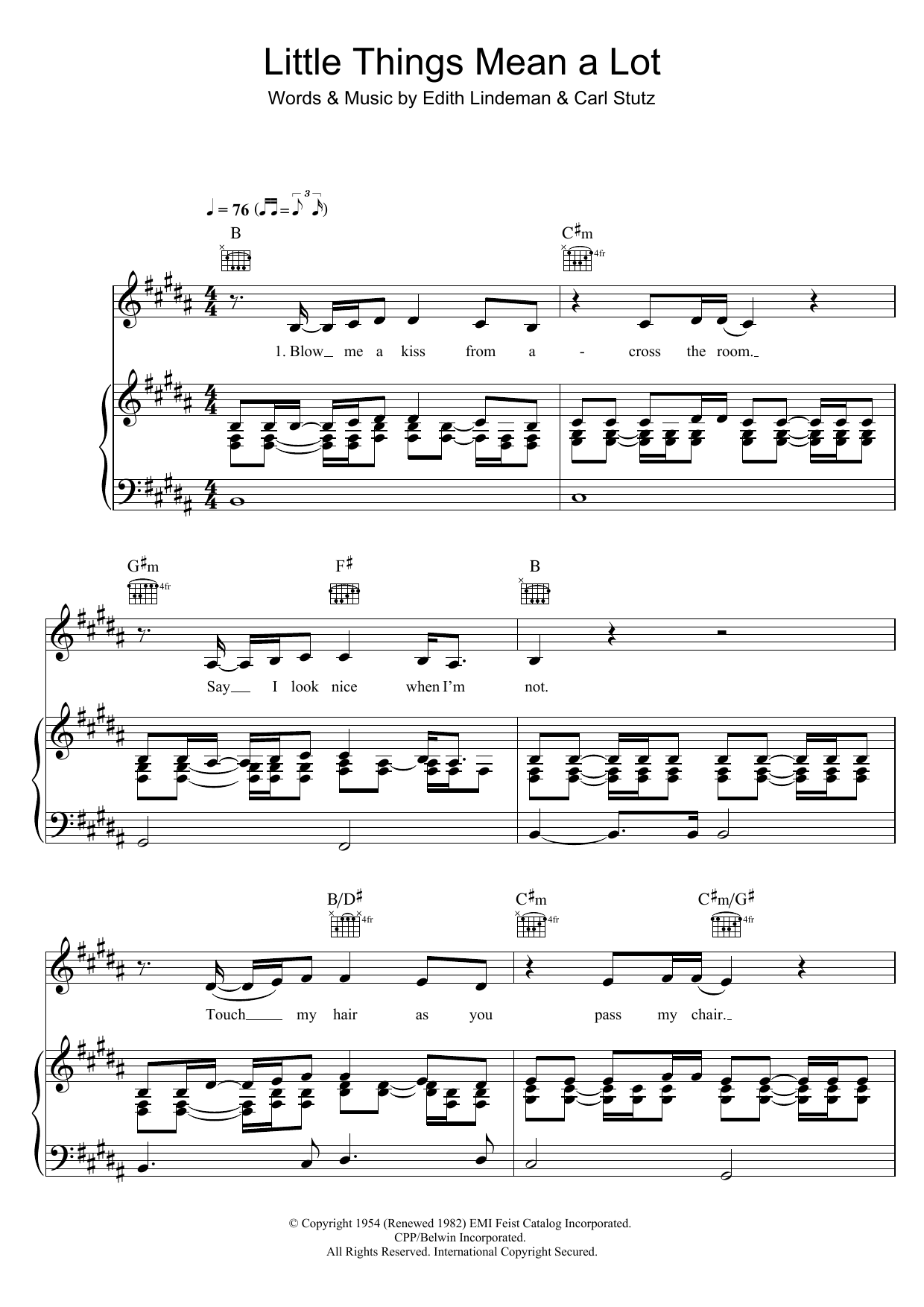 Learn to play Little Shoes Big Voice Little Things Mean A Lot sheet music for Piano, Vocal & Guitar Chords in minutes. Price: 7.8900$ Little Shoes Big Voice Little Things Mean A Lot sheet music notes and chords arranged for Piano, Vocal & Guitar Chords