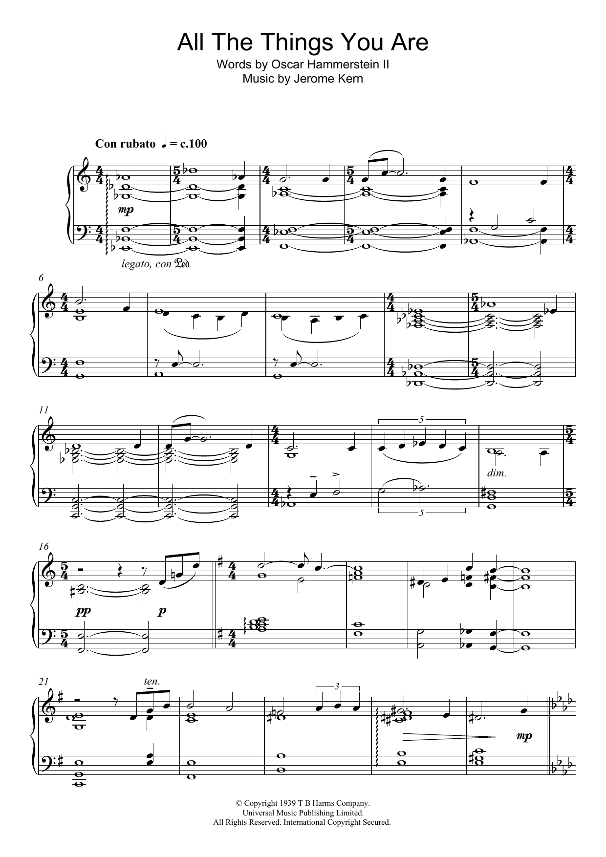 Learn to play Liz Story All The Things You Are sheet music for Piano Solo in minutes. Price: 7.8900$ Liz Story All The Things You Are sheet music notes and chords arranged for Piano Solo