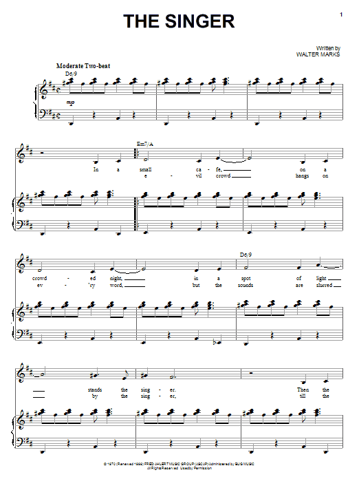Learn to play Liza Minnelli The Singer sheet music for Piano & Vocal in minutes. Price: 7.8900$ Liza Minnelli The Singer sheet music notes and chords arranged for Piano & Vocal