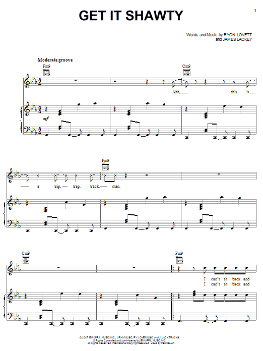 Learn to play Lloyd Get It Shawty sheet music for Piano, Vocal & Guitar Chords (Right-Hand Melody) in minutes. Price: 7.8900$ Lloyd Get It Shawty sheet music notes and chords arranged for Piano, Vocal & Guitar Chords (Right-Hand Melody)