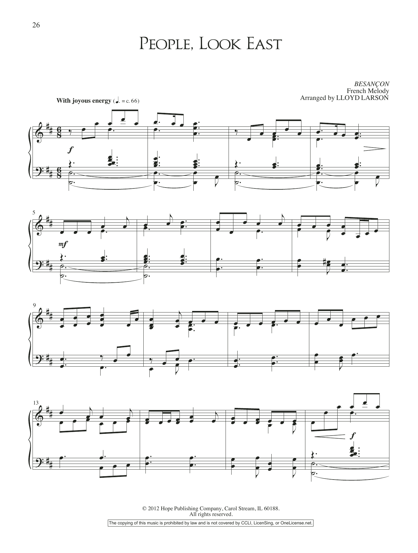 Learn to play Lloyd Larson People, Look East sheet music for Piano Solo in minutes. Price: 6.9900$ Lloyd Larson People, Look East sheet music notes and chords arranged for Piano Solo