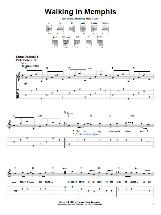 Lonestar Walking In Memphis sheet music notes and chords. Download Printable PDF.