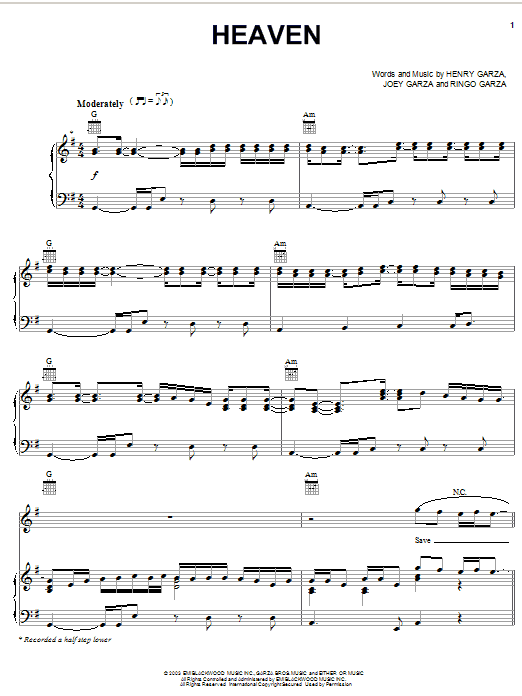 Los Lonely Boys Heaven sheet music notes and chords. Download Printable PDF.