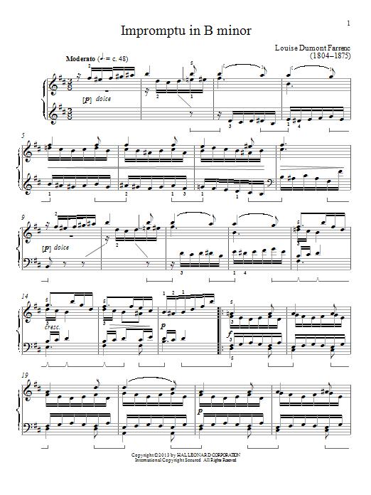 Learn to play Gail Smith Impromptu In B Minor sheet music for Piano Solo in minutes. Price: 7.8900$ Gail Smith Impromptu In B Minor sheet music notes and chords arranged for Piano Solo