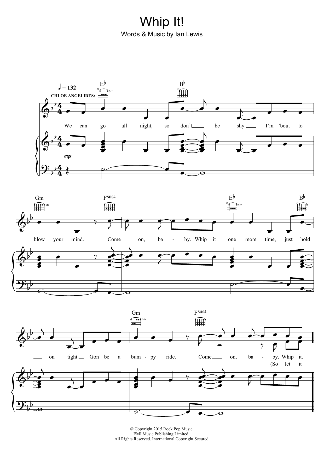Learn to play LunchMoney Lewis Whip It sheet music for Piano, Vocal & Guitar Chords in minutes. Price: 7.8900$ LunchMoney Lewis Whip It sheet music notes and chords arranged for Piano, Vocal & Guitar Chords