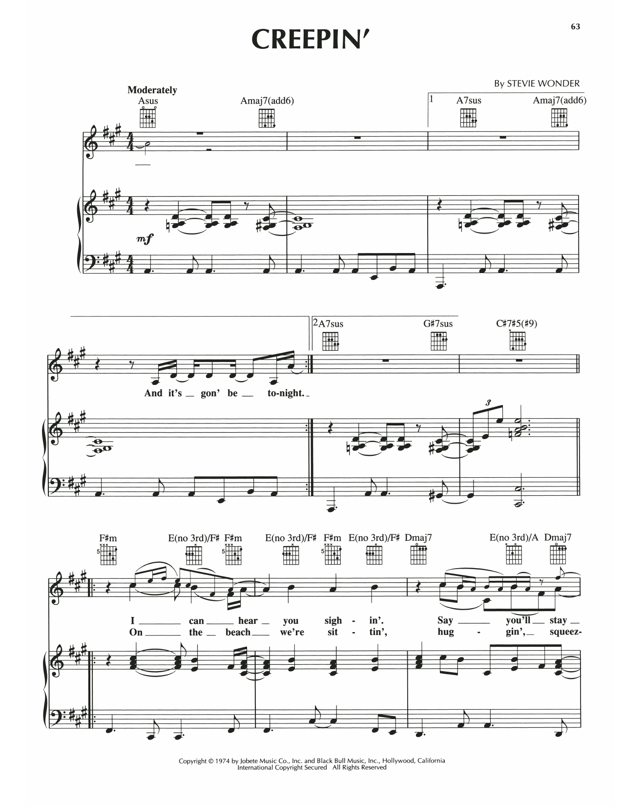 Learn to play Luther Vandross Creepin' sheet music for Piano, Vocal & Guitar Chords (Right-Hand Melody) in minutes. Price: 7.8900$ Luther Vandross Creepin' sheet music notes and chords arranged for Piano, Vocal & Guitar Chords (Right-Hand Melody)