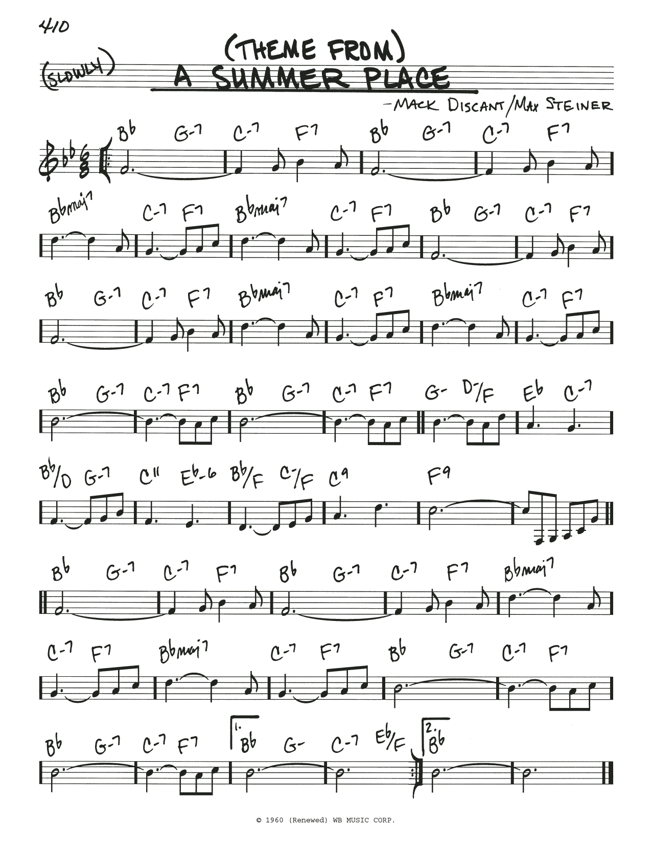 Learn to play Mack Discant (Theme From) A Summer Place sheet music for Real Book – Melody & Chords in minutes. Price: 5.9900$ Mack Discant (Theme From) A Summer Place sheet music notes and chords arranged for Real Book – Melody & Chords