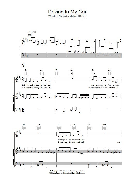 Learn to play Madness Driving In My Car sheet music for Piano, Vocal & Guitar Chords in minutes. Price: 7.8900$ Madness Driving In My Car sheet music notes and chords arranged for Piano, Vocal & Guitar Chords