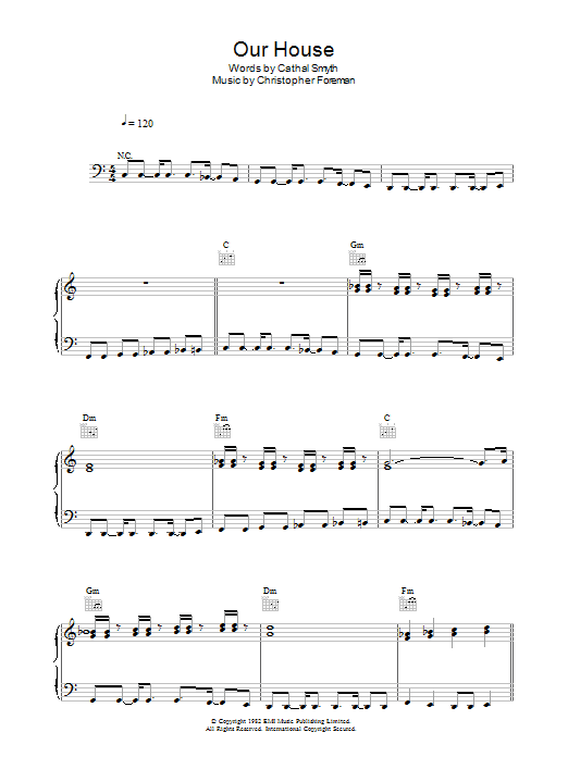 Learn to play Madness Our House sheet music for Piano, Vocal & Guitar Chords in minutes. Price: 7.8900$ Madness Our House sheet music notes and chords arranged for Piano, Vocal & Guitar Chords