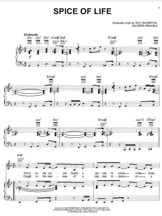 Learn to play The Manhattan Transfer Spice Of Life sheet music for Piano, Vocal & Guitar Chords (Right-Hand Melody) in minutes. Price: 7.8900$ The Manhattan Transfer Spice Of Life sheet music notes and chords arranged for Piano, Vocal & Guitar Chords (Right-Hand Melody)