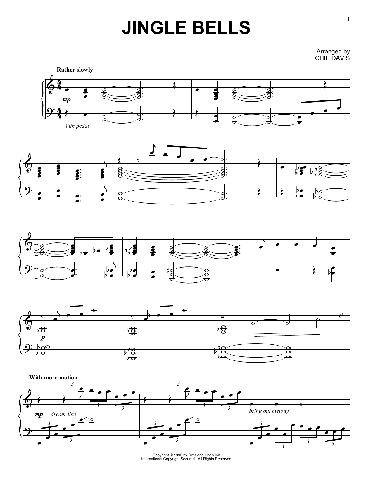 Mannheim Steamroller Jingle Bells sheet music notes and chords arranged for Piano Solo