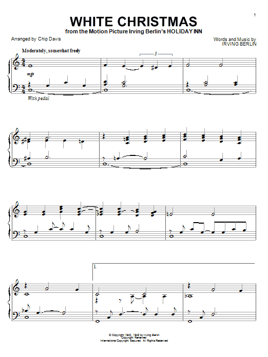 Mannheim Steamroller White Christmas sheet music notes and chords. Download Printable PDF.