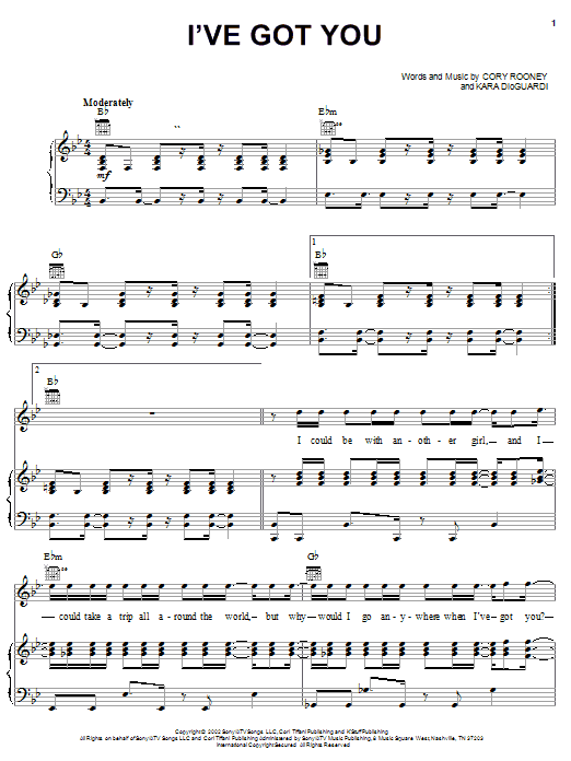 Learn to play Marc Anthony I've Got You sheet music for Piano, Vocal & Guitar Chords (Right-Hand Melody) in minutes. Price: 7.8900$ Marc Anthony I've Got You sheet music notes and chords arranged for Piano, Vocal & Guitar Chords (Right-Hand Melody)