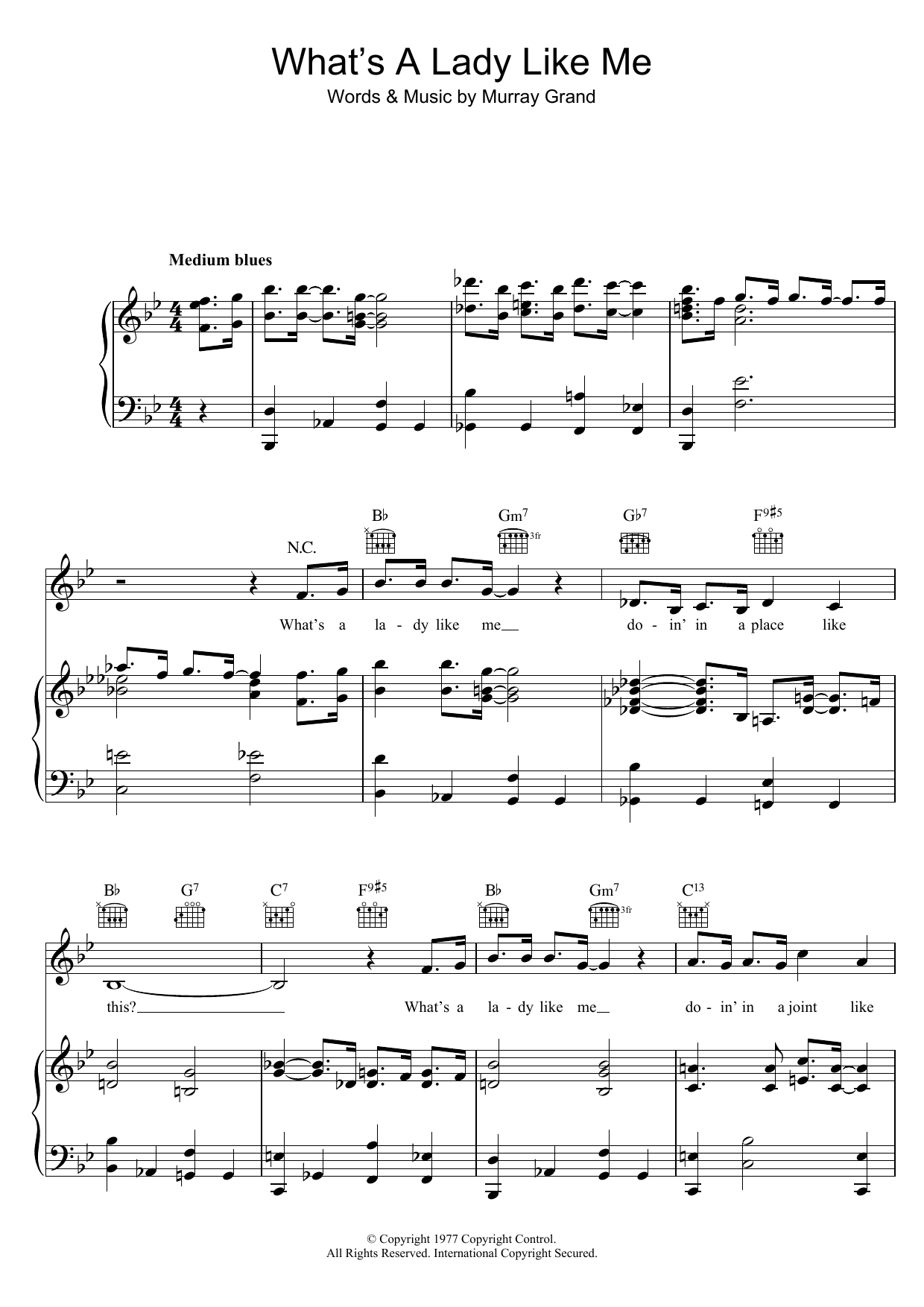 Learn to play Marian Montgomery What's A Lady Like Me sheet music for Piano, Vocal & Guitar Chords in minutes. Price: 7.8900$ Marian Montgomery What's A Lady Like Me sheet music notes and chords arranged for Piano, Vocal & Guitar Chords