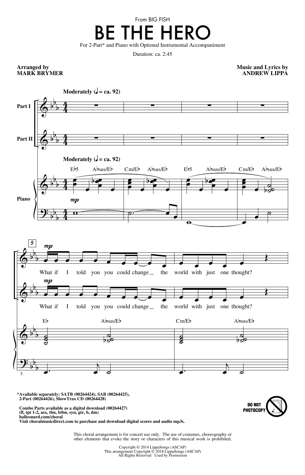 Mark Brymer Be The Hero sheet music notes and chords. Download Printable PDF.