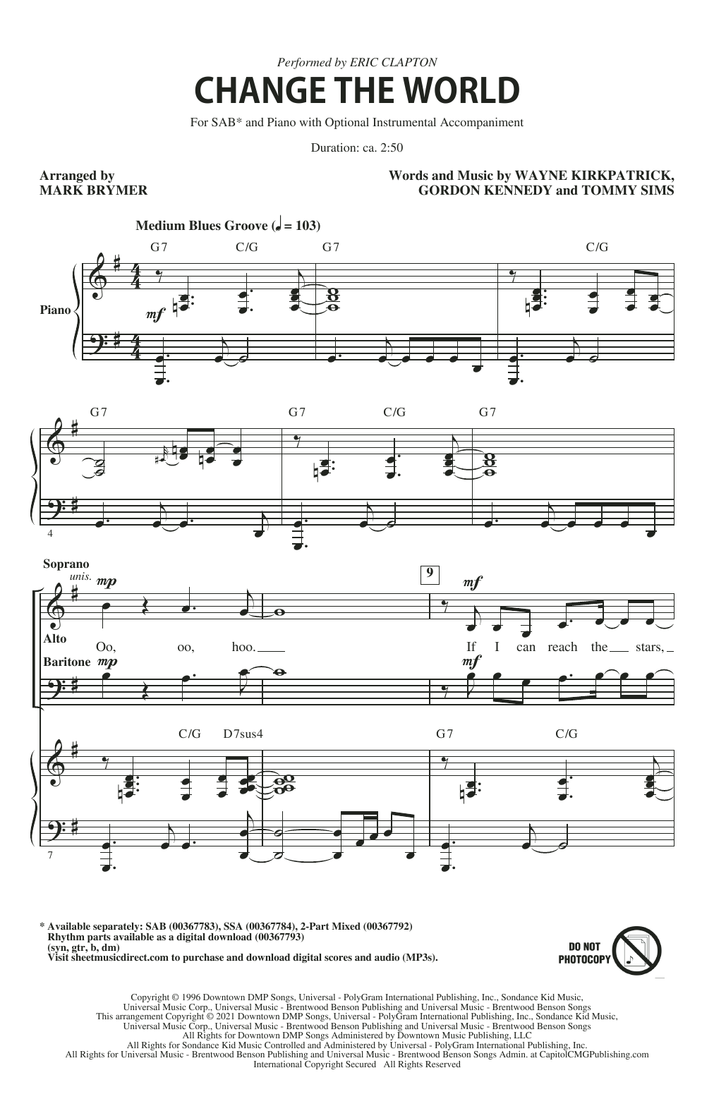 Mark Brymer Songs Of Hope (Choral Collection) sheet music notes and chords. Download Printable PDF.