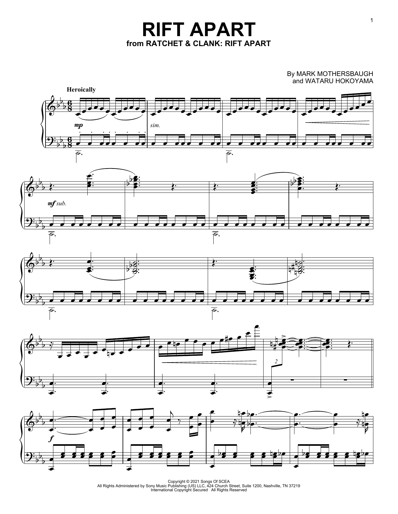 Learn to play Mark Mothersbaugh Rift Apart (from Ratchet & Clank: Rift Apart) sheet music for Easy Piano Solo in minutes. Price: 6.9900$ Mark Mothersbaugh Rift Apart (from Ratchet & Clank: Rift Apart) sheet music notes and chords arranged for Easy Piano Solo