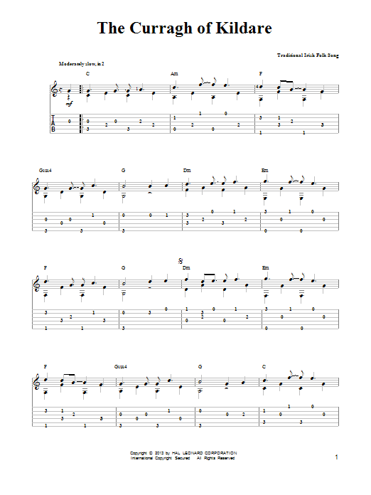 Learn to play Irish Folksong The Curragh Of Kildare sheet music for Easy Guitar Tab in minutes. Price: 6.9900$ Irish Folksong The Curragh Of Kildare sheet music notes and chords arranged for Easy Guitar Tab