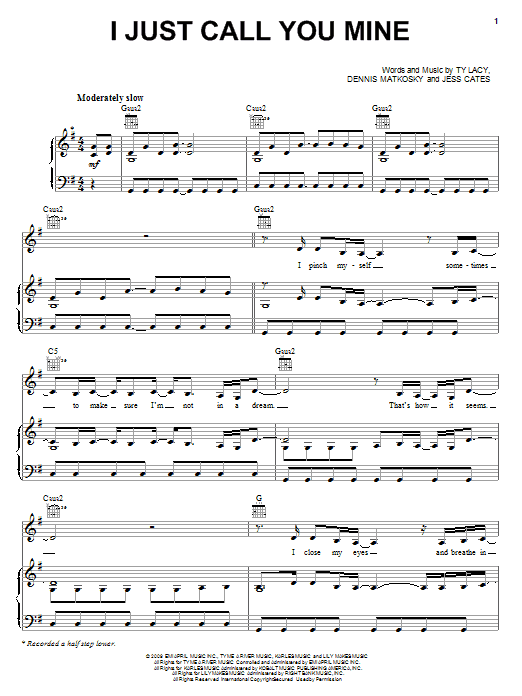 Learn to play Martina McBride I Just Call You Mine sheet music for Piano, Vocal & Guitar Chords (Right-Hand Melody) in minutes. Price: 7.8900$ Martina McBride I Just Call You Mine sheet music notes and chords arranged for Piano, Vocal & Guitar Chords (Right-Hand Melody)