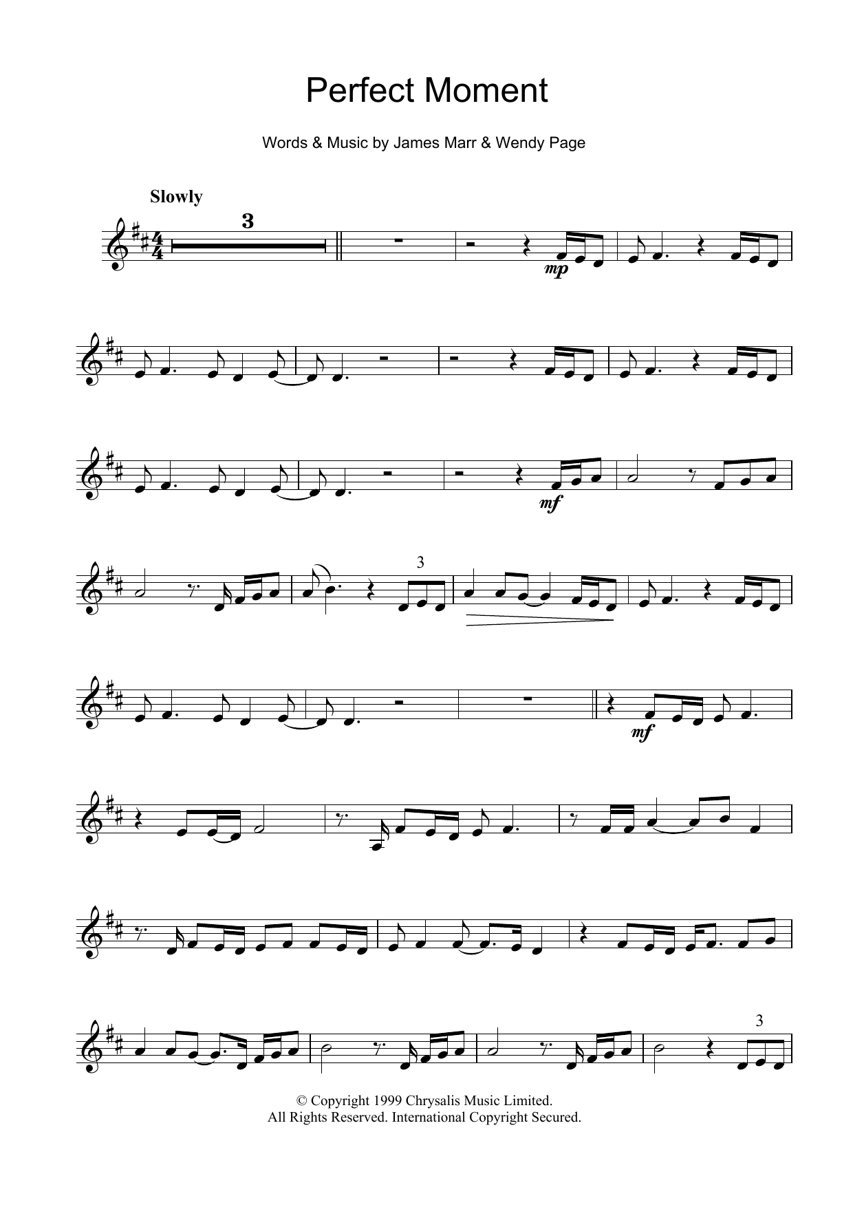 Martine McCutcheon Perfect Moment sheet music notes and chords. Download Printable PDF.