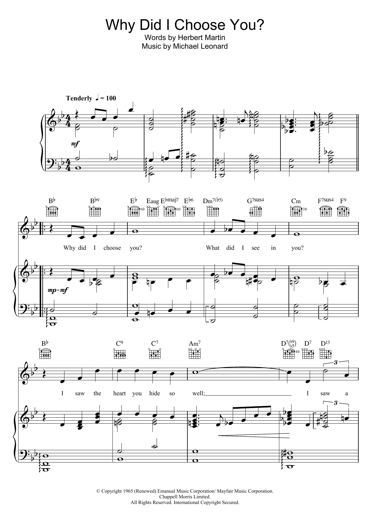 Marvin Gaye Why Did I Choose You? sheet music notes and chords. Download Printable PDF.