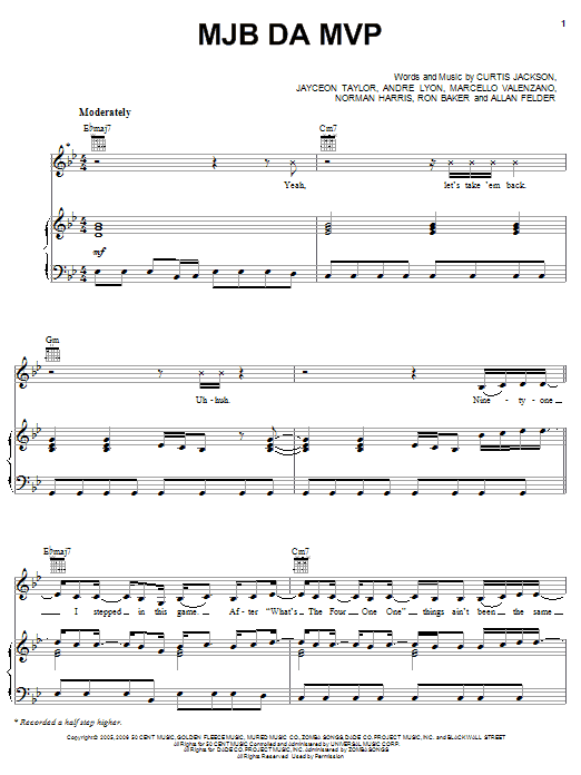 Learn to play Mary J. Blige MJB Da MVP sheet music for Piano, Vocal & Guitar Chords (Right-Hand Melody) in minutes. Price: 7.8900$ Mary J. Blige MJB Da MVP sheet music notes and chords arranged for Piano, Vocal & Guitar Chords (Right-Hand Melody)