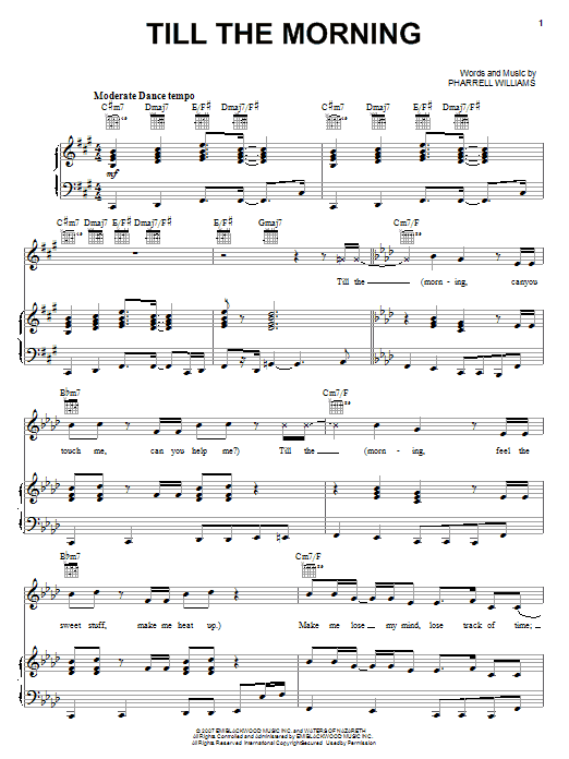 Learn to play Mary J. Blige Till The Morning sheet music for Piano, Vocal & Guitar Chords (Right-Hand Melody) in minutes. Price: 7.8900$ Mary J. Blige Till The Morning sheet music notes and chords arranged for Piano, Vocal & Guitar Chords (Right-Hand Melody)
