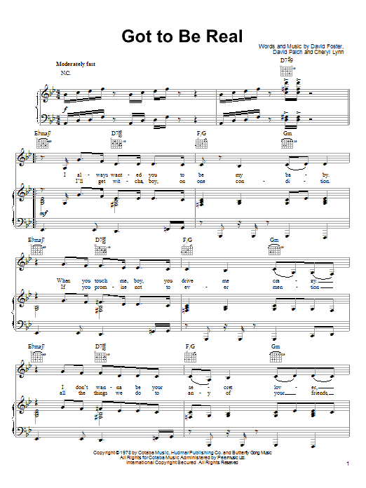 Mary J. Blige & Will Smith Got To Be Real sheet music notes and chords. Download Printable PDF.