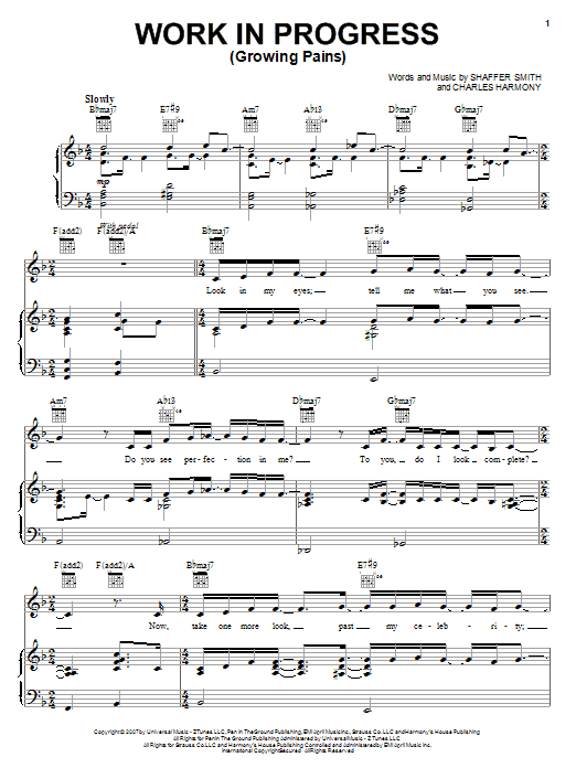 Learn to play Mary J. Blige Work In Progress (Growing Pains) sheet music for Piano, Vocal & Guitar Chords (Right-Hand Melody) in minutes. Price: 7.8900$ Mary J. Blige Work In Progress (Growing Pains) sheet music notes and chords arranged for Piano, Vocal & Guitar Chords (Right-Hand Melody)
