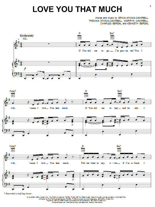 Learn to play Mary Mary Love You That Much sheet music for Piano, Vocal & Guitar Chords (Right-Hand Melody) in minutes. Price: 7.8900$ Mary Mary Love You That Much sheet music notes and chords arranged for Piano, Vocal & Guitar Chords (Right-Hand Melody)