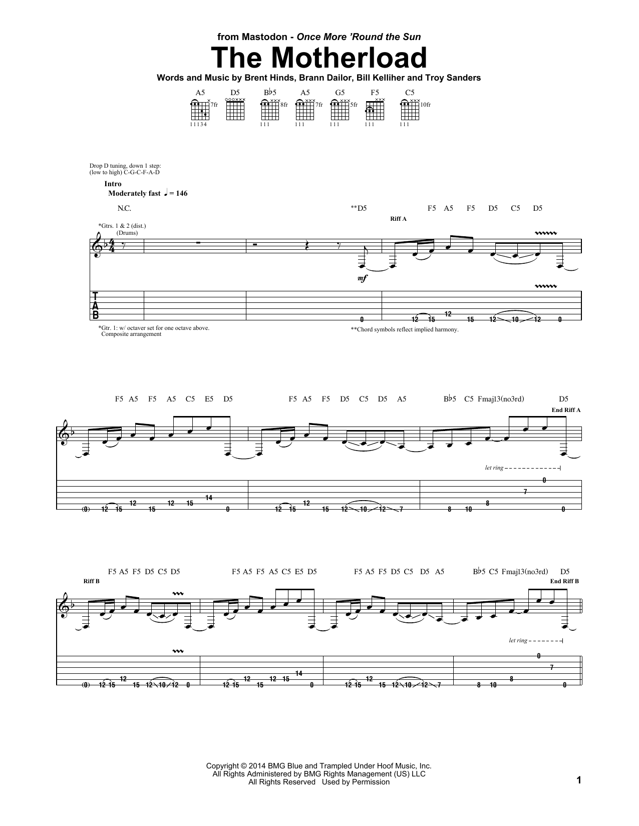 Learn to play Mastodon The Motherload sheet music for Guitar Tab in minutes. Price: 7.8900$ Mastodon The Motherload sheet music notes and chords arranged for Guitar Tab