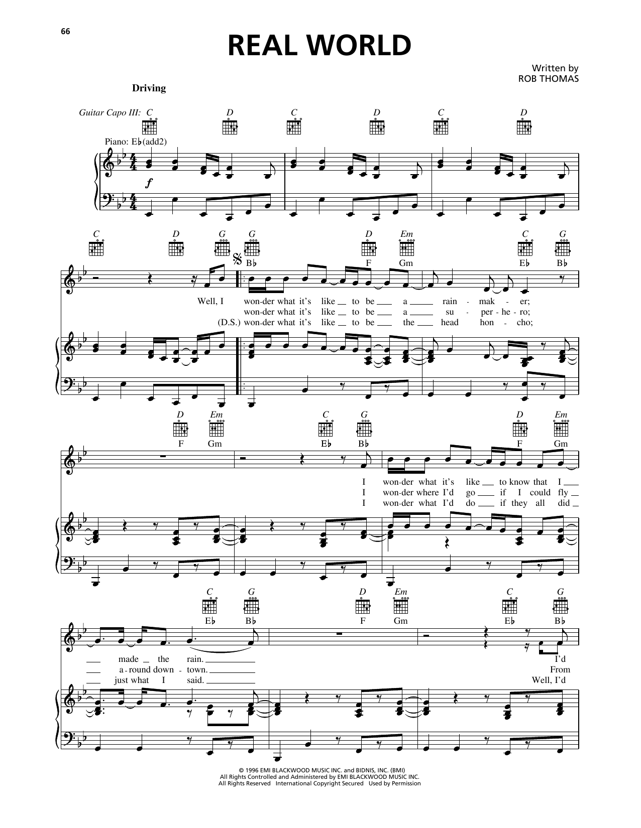 Learn to play Matchbox Twenty Real World sheet music for Piano, Vocal & Guitar Chords (Right-Hand Melody) in minutes. Price: 7.8900$ Matchbox Twenty Real World sheet music notes and chords arranged for Piano, Vocal & Guitar Chords (Right-Hand Melody)