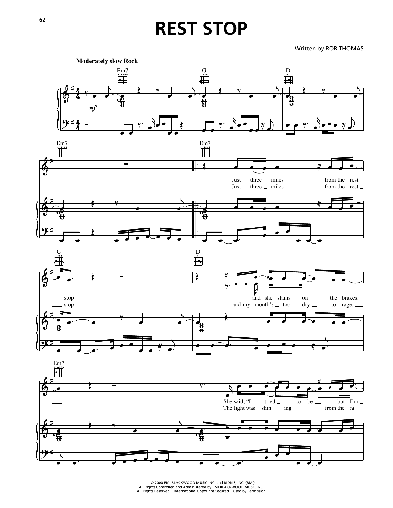 Learn to play Matchbox Twenty Rest Stop sheet music for Piano, Vocal & Guitar Chords (Right-Hand Melody) in minutes. Price: 7.8900$ Matchbox Twenty Rest Stop sheet music notes and chords arranged for Piano, Vocal & Guitar Chords (Right-Hand Melody)