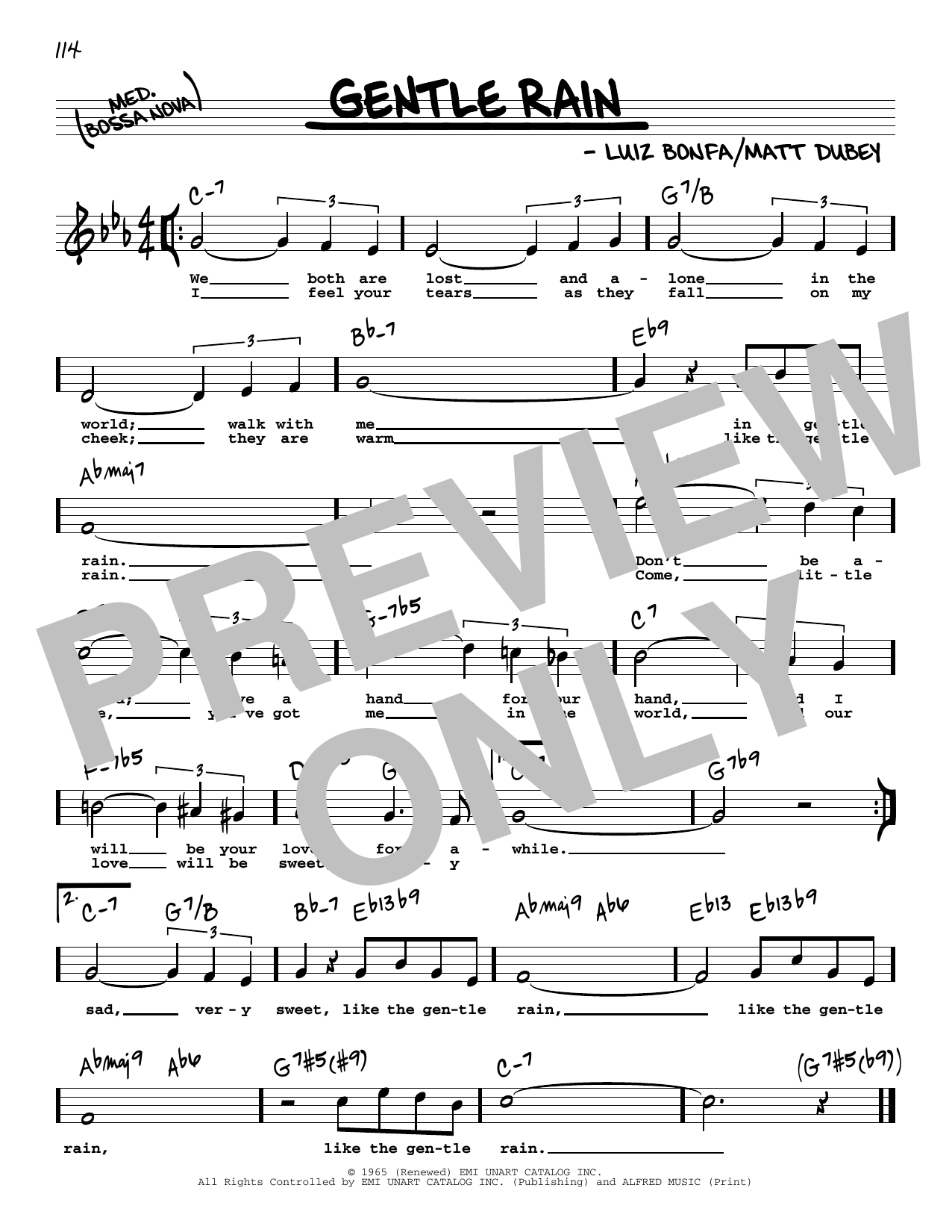 Matt Dubey Gentle Rain (High Voice) (from The Gentle Rain) sheet music notes and chords. Download Printable PDF.