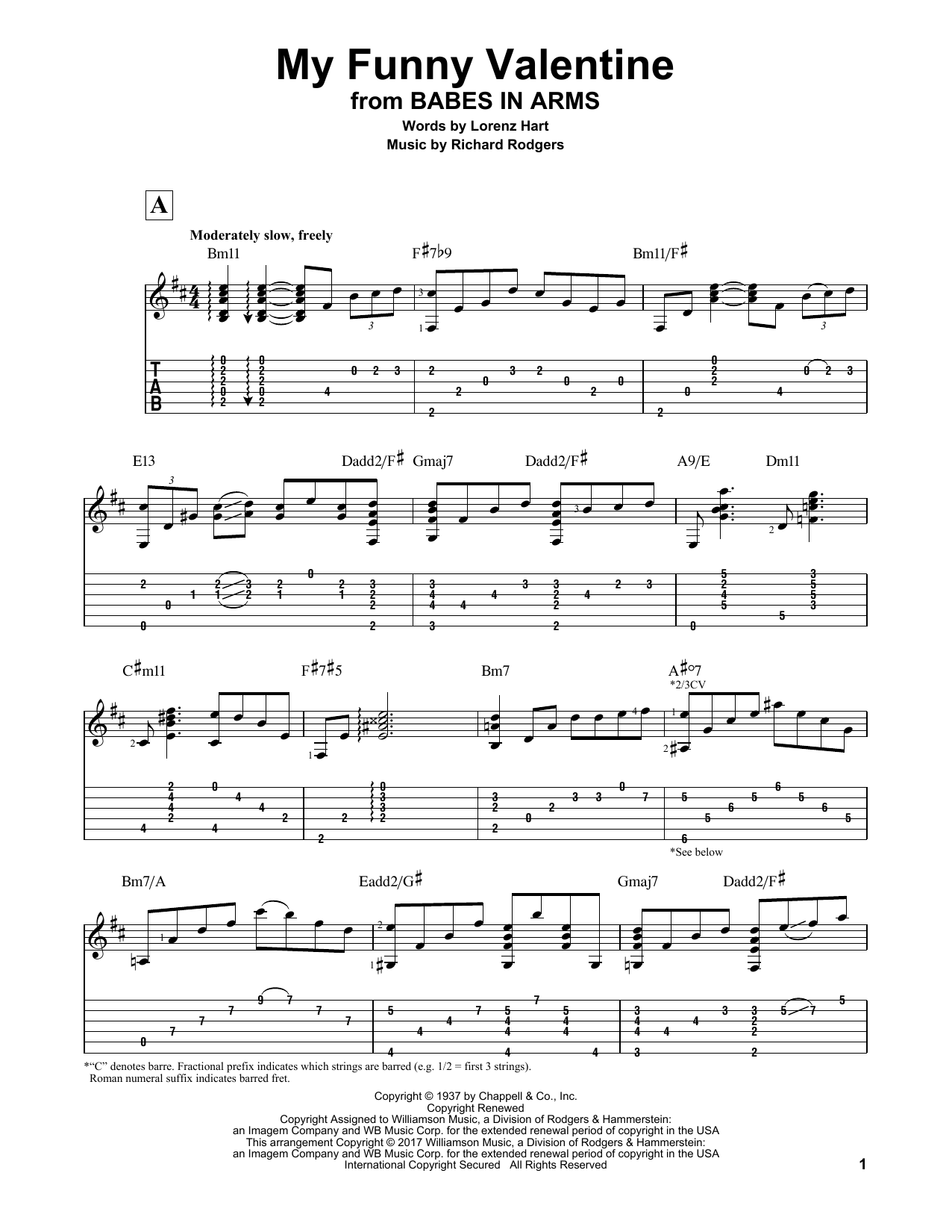 Matt Otten My Funny Valentine sheet music notes and chords. Download Printable PDF.