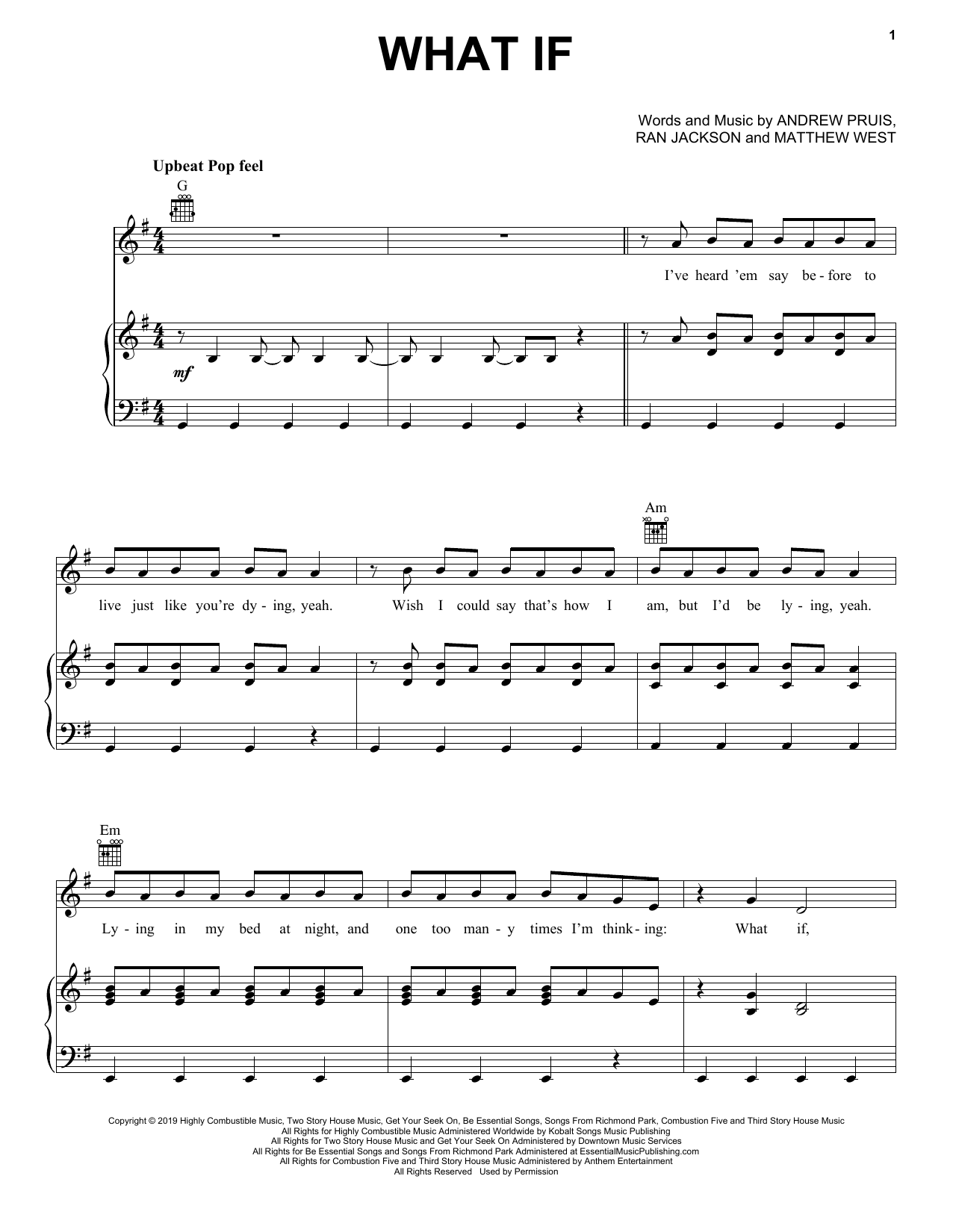 Matthew West What If sheet music notes and chords. Download Printable PDF.