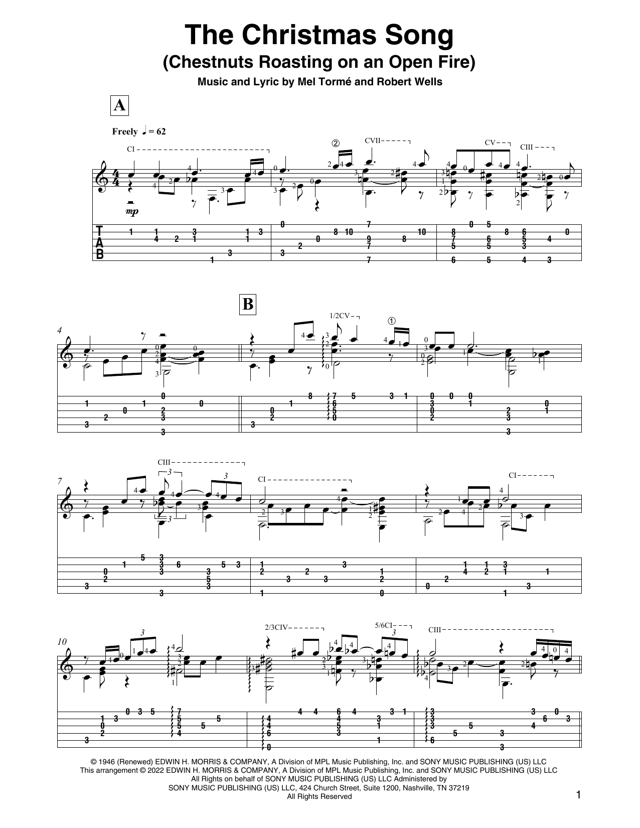 Mel Torme The Christmas Song (Chestnuts Roasting On An Open Fire) (arr. David Jaggs) sheet music notes and chords. Download Printable PDF.