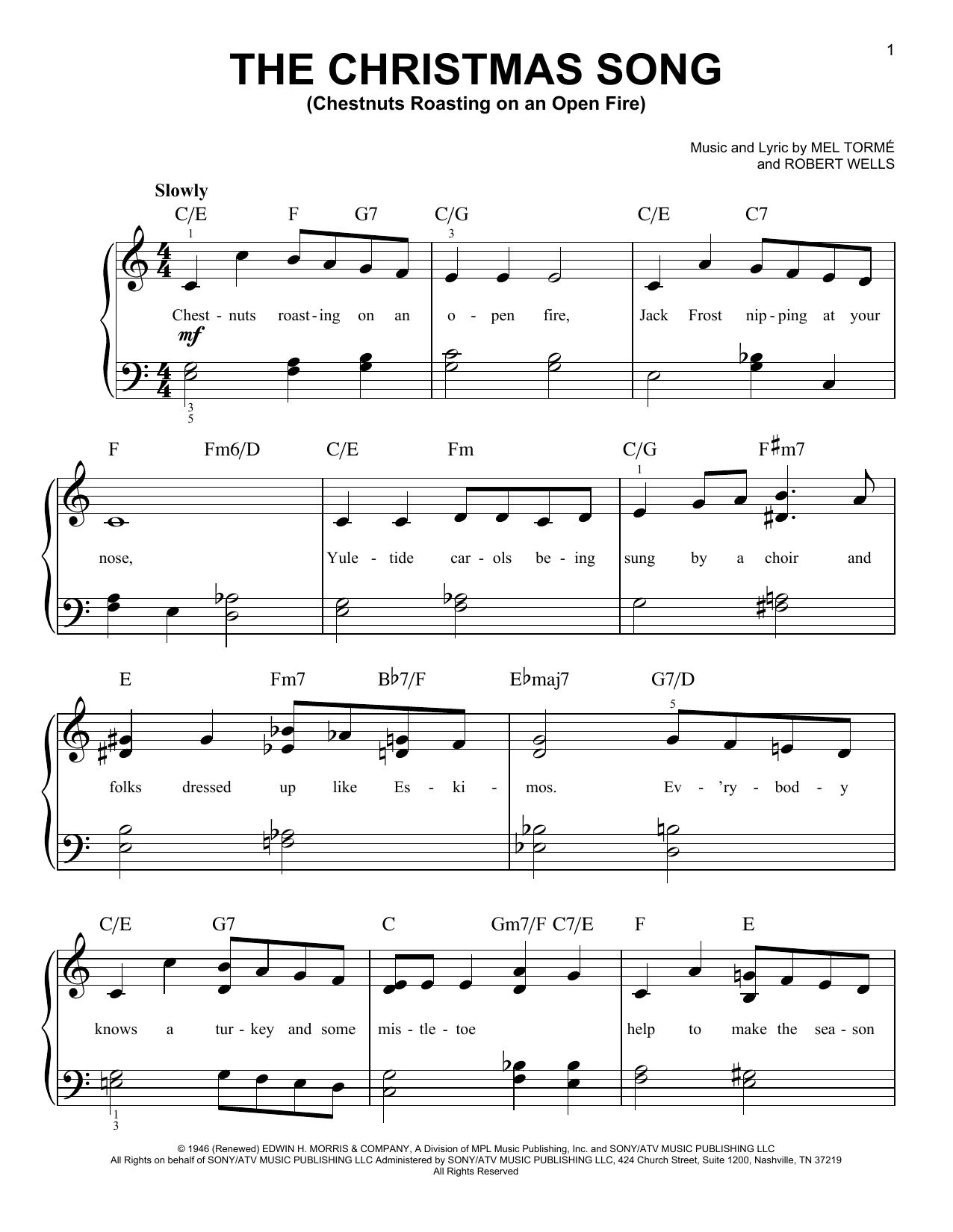 Mel Torme The Christmas Song (Chestnuts Roasting On An Open Fire) sheet music notes and chords arranged for Ukulele Ensemble