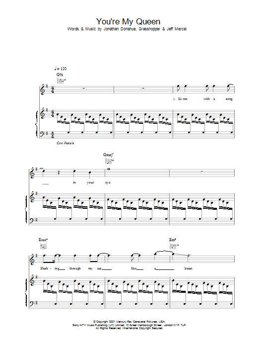 Learn to play Mercury Rev You're My Queen sheet music for Piano, Vocal & Guitar Chords in minutes. Price: 7.8900$ Mercury Rev You're My Queen sheet music notes and chords arranged for Piano, Vocal & Guitar Chords