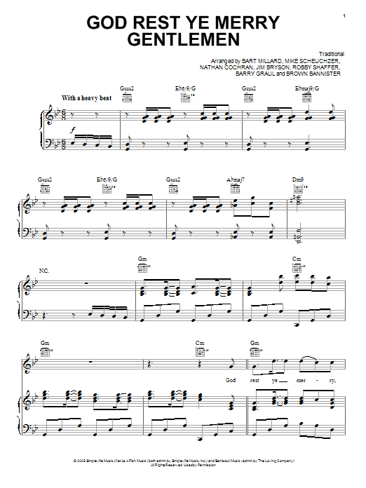 MercyMe God Rest Ye Merry Gentlemen sheet music notes and chords. Download Printable PDF.