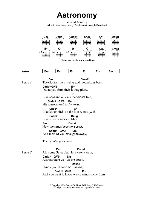 Metallica Astronomy sheet music notes and chords. Download Printable PDF.