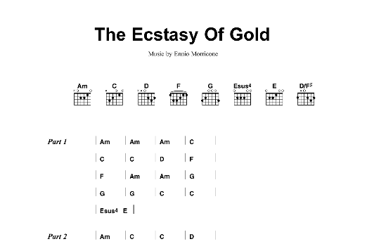 Metallica The Ecstasy Of Gold sheet music notes and chords. Download Printable PDF.