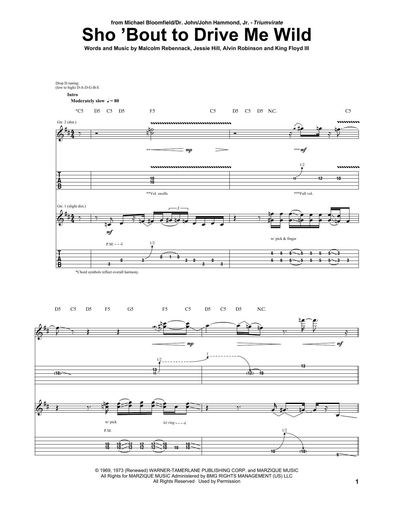 Learn to play Michael Bloomfield Sho 'Bout To Drive Me Wild sheet music for Guitar Tab in minutes. Price: 7.8900$ Michael Bloomfield Sho 'Bout To Drive Me Wild sheet music notes and chords arranged for Guitar Tab