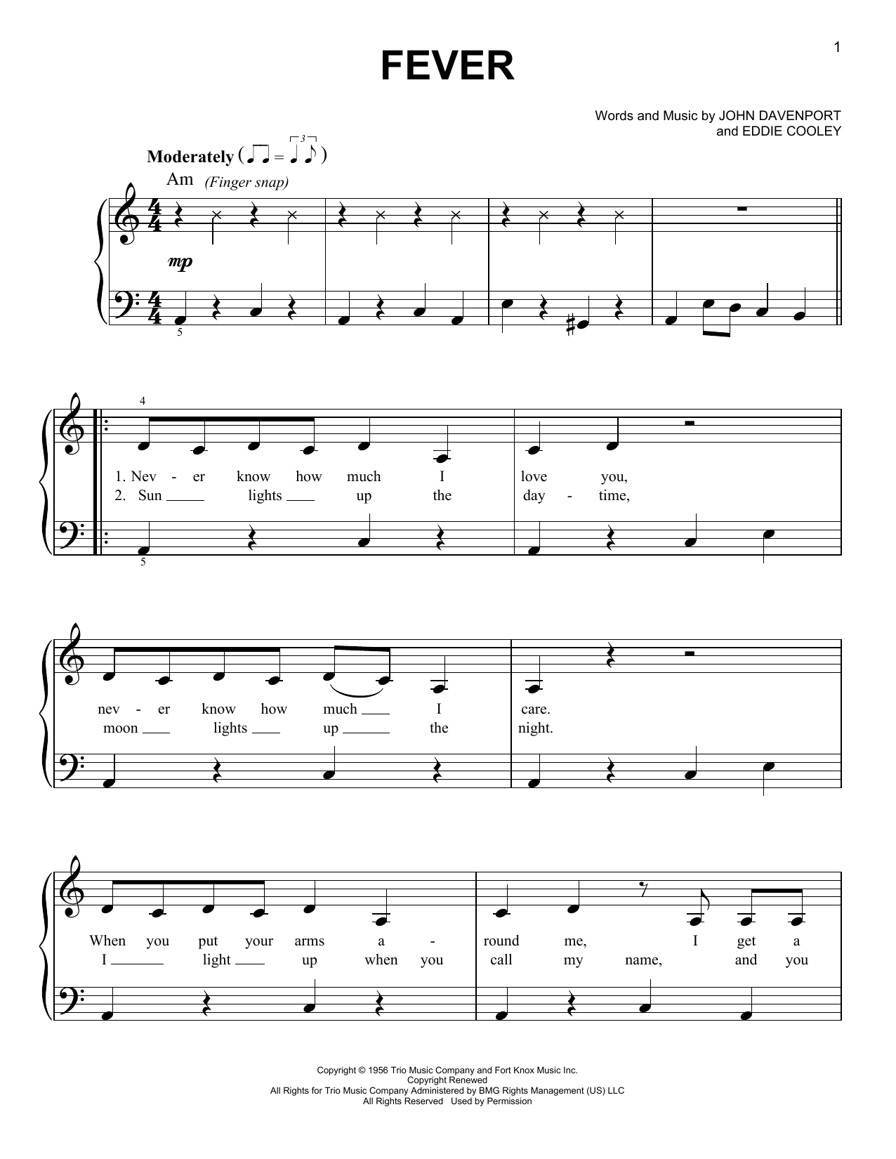 Michael Buble Fever sheet music notes and chords. Download Printable PDF.