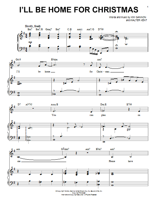 Michael Buble I'll Be Home For Christmas sheet music notes and chords. Download Printable PDF.