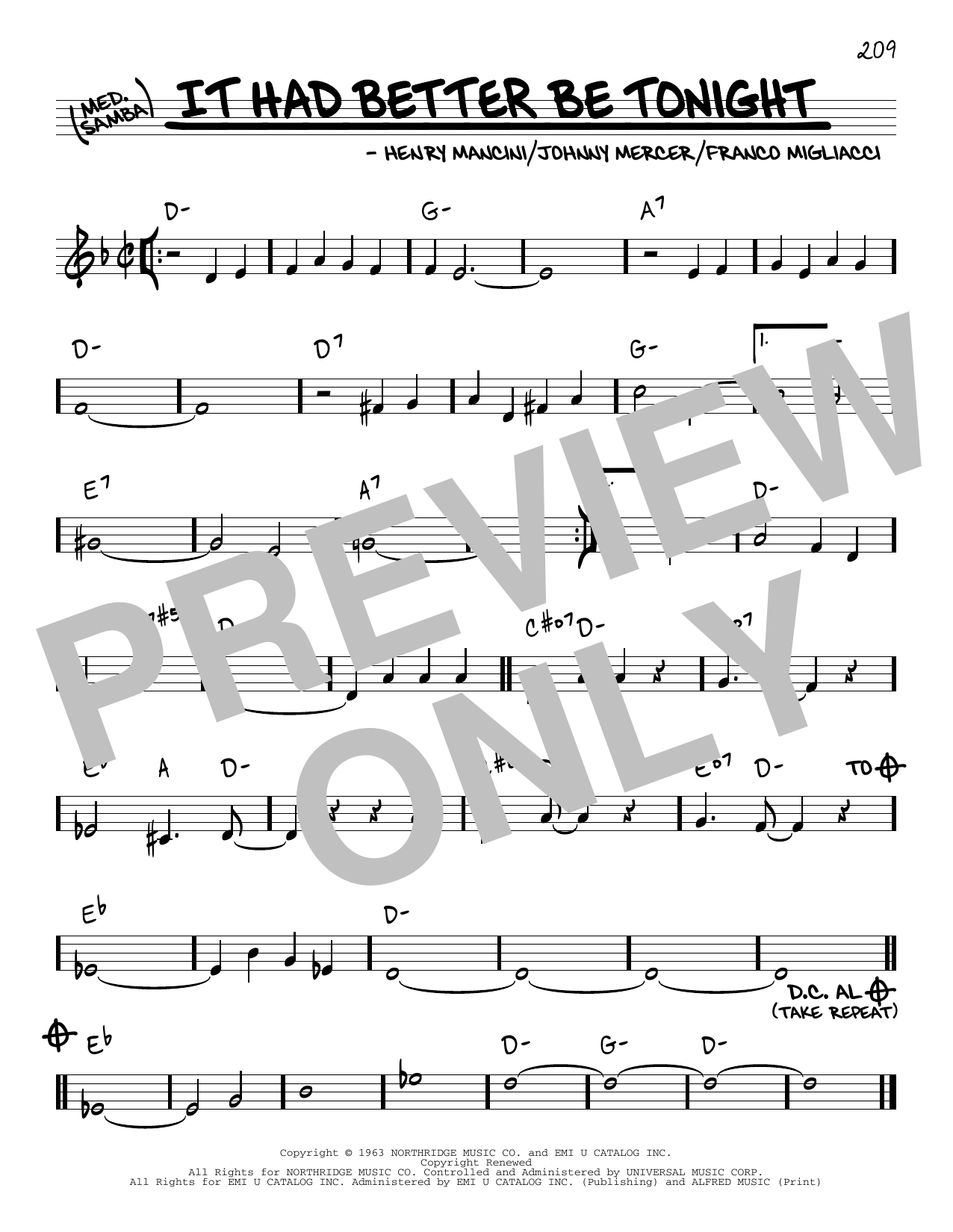 Michael Buble It Had Better Be Tonight sheet music notes and chords. Download Printable PDF.