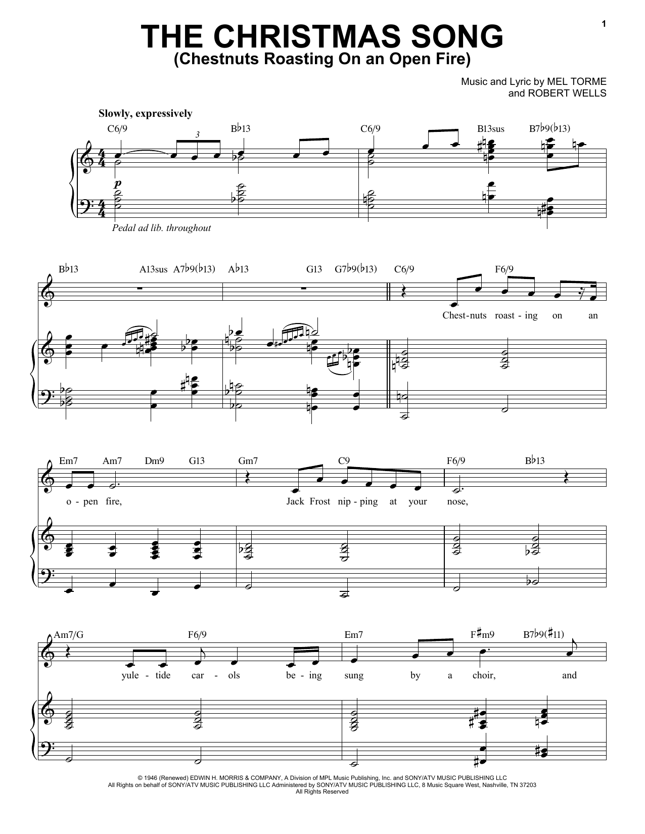 Michael Buble The Christmas Song (Chestnuts Roasting On An Open Fire) sheet music notes and chords. Download Printable PDF.