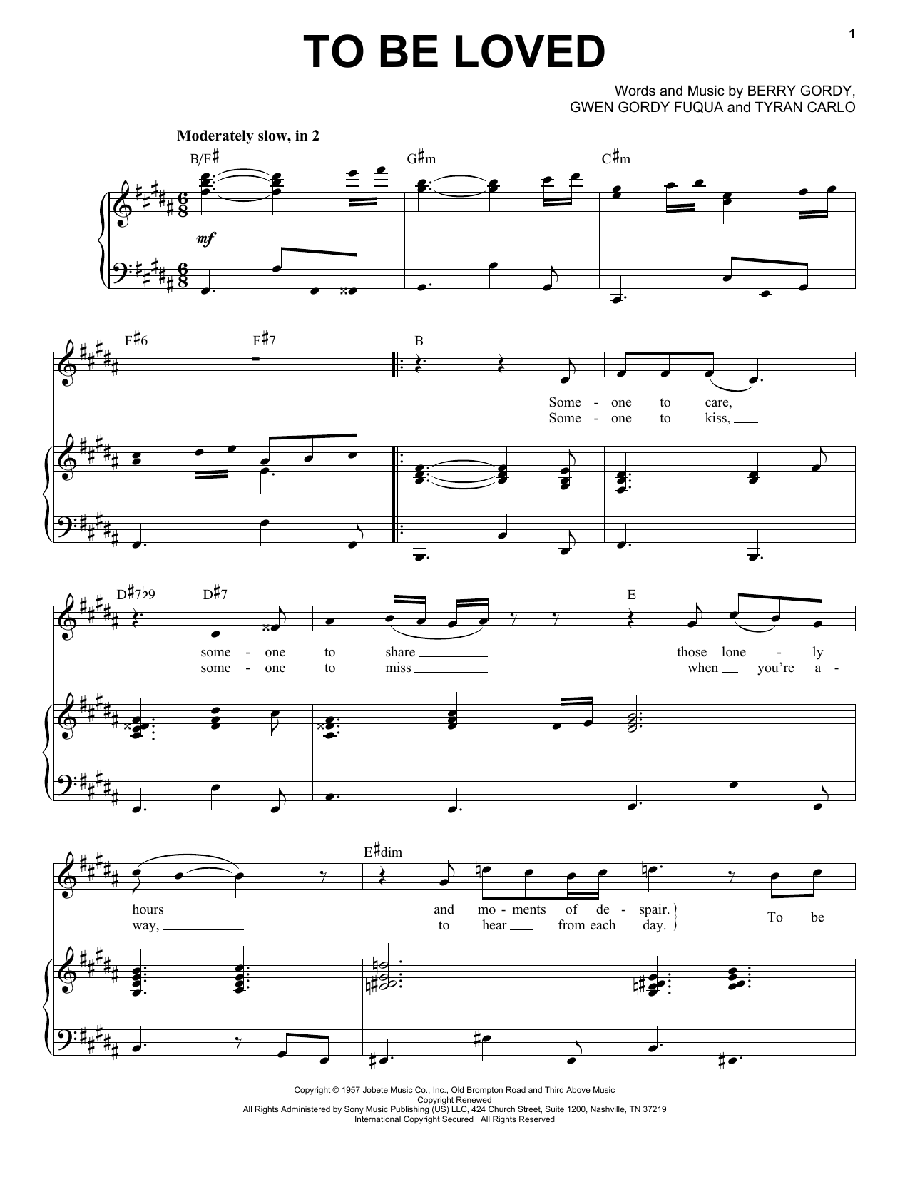 Michael Buble To Be Loved sheet music notes and chords arranged for Piano, Vocal & Guitar Chords (Right-Hand Melody)