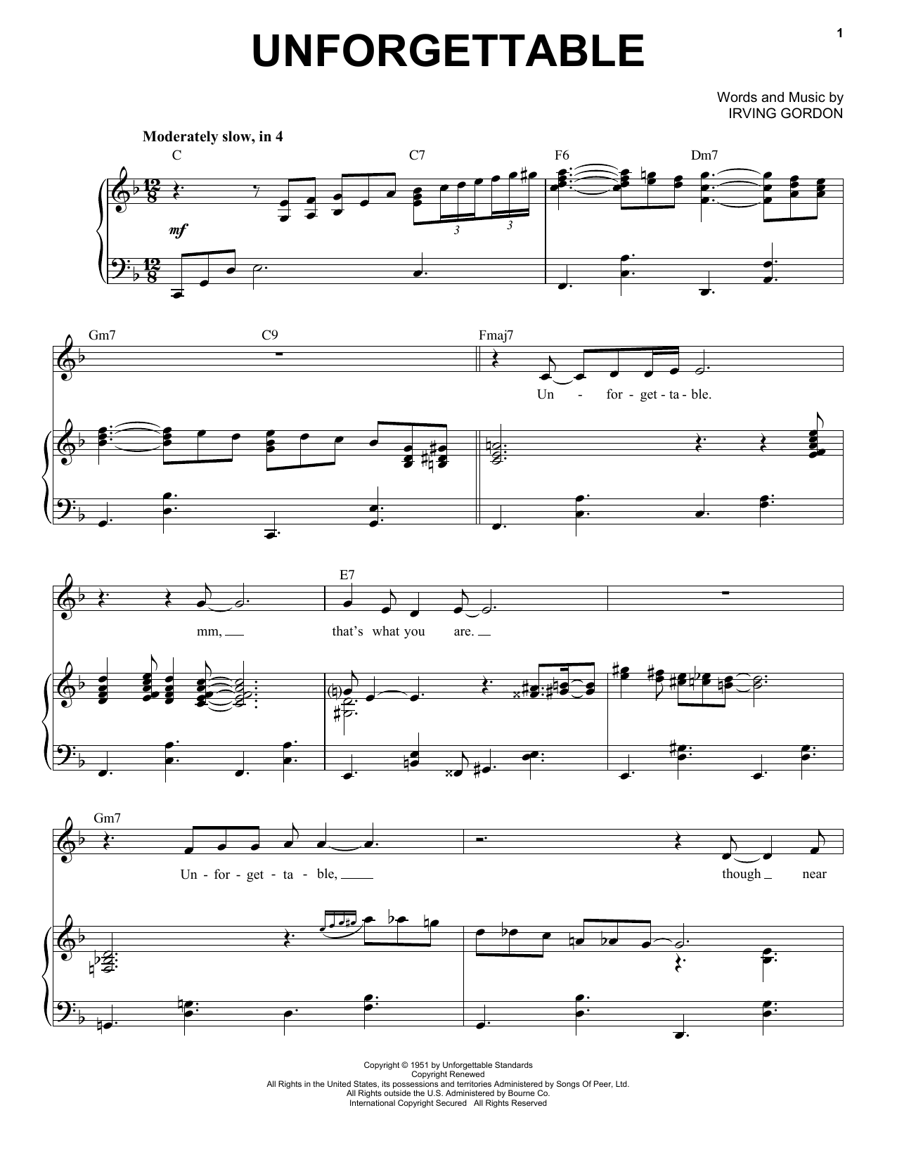 Michael Buble Unforgettable sheet music notes and chords. Download Printable PDF.